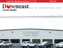 Tablet Screenshot of downeastautobody.com